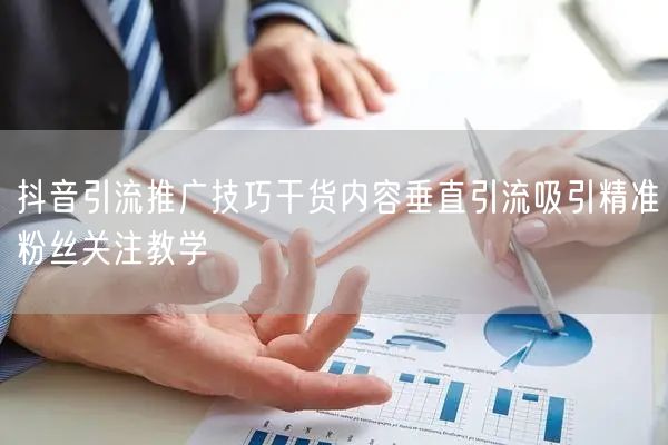 抖音引流推广技巧干货内容垂直引流吸引精准粉丝关注教学
